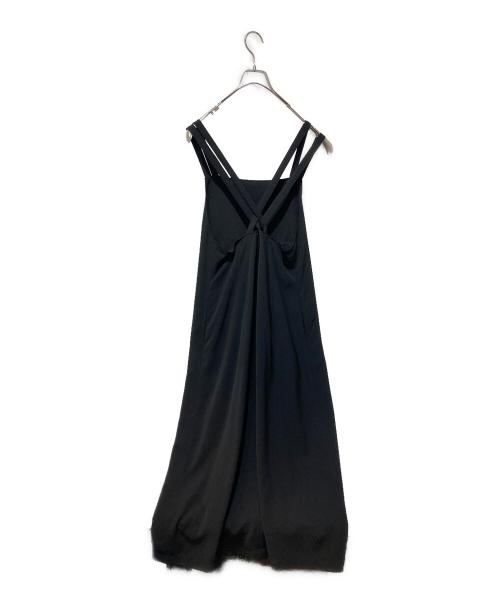 WORK SHOP（ワークショップ）WORK SHOP (ワークショップ) ノースリーブ・キャミソールワンピース ブラック サイズ:Freeの古着・服飾アイテム