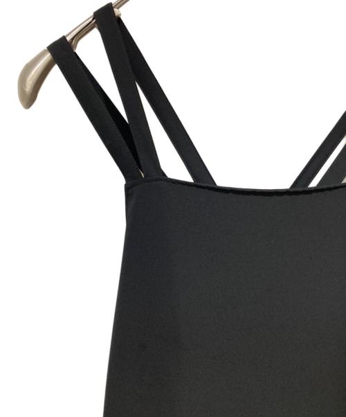 WORK SHOP（ワークショップ）WORK SHOP (ワークショップ) ノースリーブ・キャミソールワンピース ブラック サイズ:Freeの古着・服飾アイテム