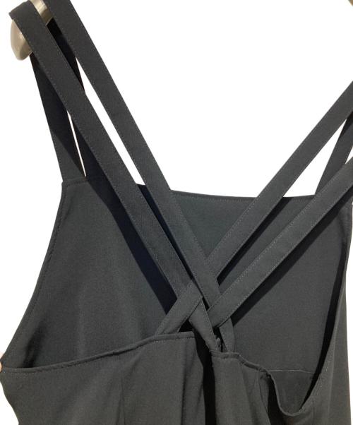 WORK SHOP（ワークショップ）WORK SHOP (ワークショップ) ノースリーブ・キャミソールワンピース ブラック サイズ:Freeの古着・服飾アイテム