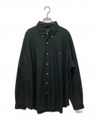 POLO RALPH LAURENポロ・ラルフローレン）の古着「ボタンダウンシャツ」｜ブラック