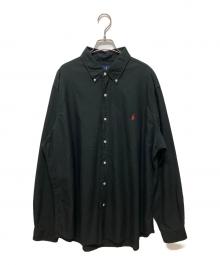 POLO RALPH LAUREN（ポロ・ラルフローレン）の古着「ボタンダウンシャツ」｜ブラック