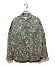YAECA（ヤエカ）の古着「WRITEボタンシャツ」｜グリーン