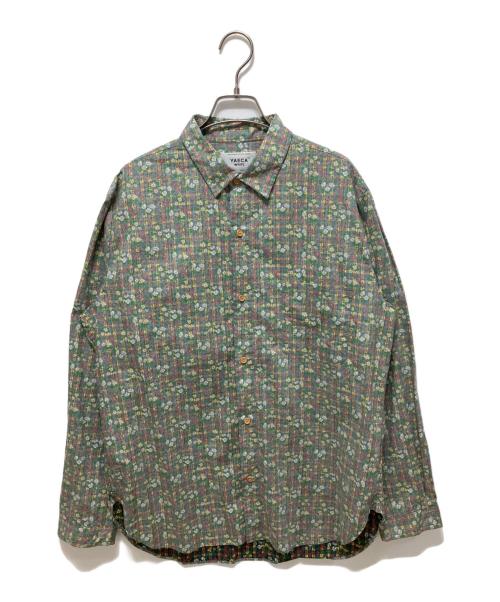 YAECA（ヤエカ）YAECA (ヤエカ) WRITEボタンシャツ グリーン サイズ:Mの古着・服飾アイテム