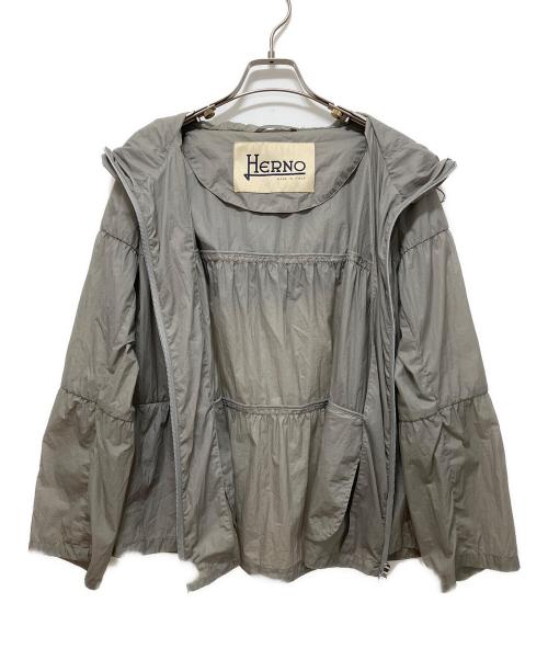 HERNO（ヘルノ）HERNO (ヘルノ) ナイロン スプリングジャケット グレー サイズ:40の古着・服飾アイテム