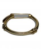 TAKAHIROMIYASHITA TheSoloIst.×ENDタカヒロミヤシタ ザソロイスト×エンド）の古着「bone shaped clip cuff」｜ゴールド