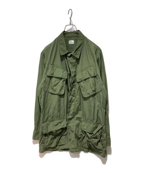 US ARMY（ユーエスアーミー）US ARMY (ユーエスアーミー) jungle fatigue jacket グリーン サイズ:Ｌの古着・服飾アイテム