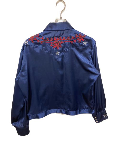 ORIMI（オリミ）ORIMI (オリミ) HIPSTAR SATIN SHIRT ネイビー サイズ:2の古着・服飾アイテム