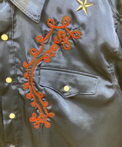 ORIMI（オリミ）ORIMI (オリミ) HIPSTAR SATIN SHIRT ネイビー サイズ:2の古着・服飾アイテム