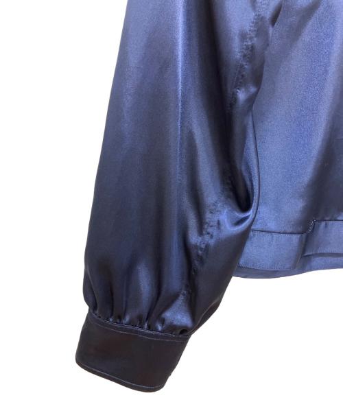 ORIMI（オリミ）ORIMI (オリミ) HIPSTAR SATIN SHIRT ネイビー サイズ:2の古着・服飾アイテム