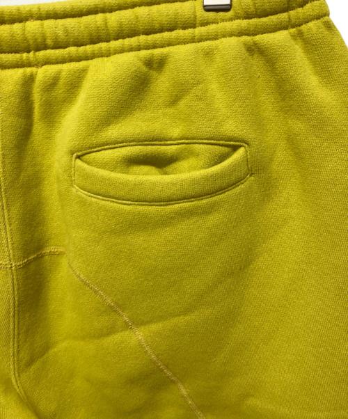 cease（シーズ）cease (シーズ) C-SEAM SWEATPANT イエロー サイズ:XLの古着・服飾アイテム