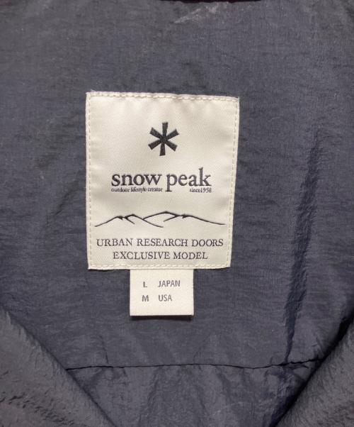 Snow peak（スノーピーク）snow peak (スノーピーク) URBAN RESEARCH DOORS (アーバンリサーチドアーズ) Nylon Tussah Blouson ブラック サイズ:Lの古着・服飾アイテム