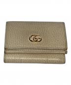 GUCCIグッチ）の古着「ダブルG コンパクトウォレット」｜ベージュ