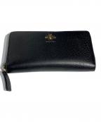 GUCCIグッチ）の古着「アニマリエ ジップアラウンドウォレット」｜ブラック