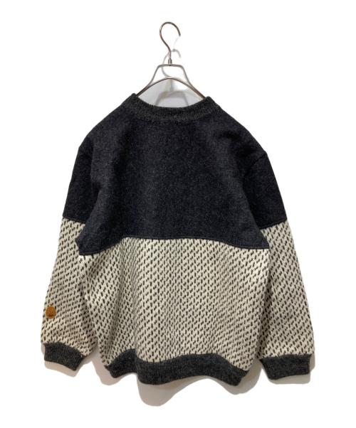 SCORE（スコア）SCORE (スコア) ヘンリーネックバーズアイニット グレー サイズ:Ｌの古着・服飾アイテム