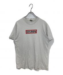 stussy（ステューシー）の古着「ボックスロゴプリントTシャツ」｜グレー