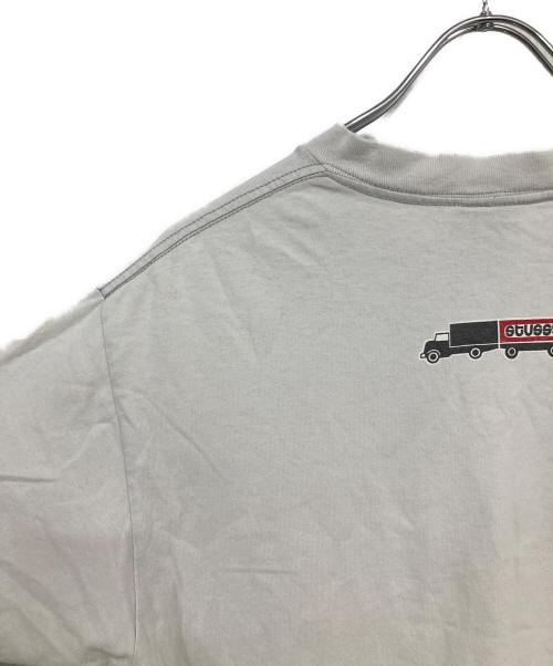 stussy（ステューシー）stussy (ステューシー) ボックスロゴプリントTシャツ グレー サイズ:Mの古着・服飾アイテム