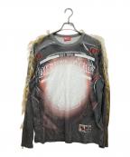 DIESELディーゼル）の古着「T-CRANE-LS-FUR」｜グレー