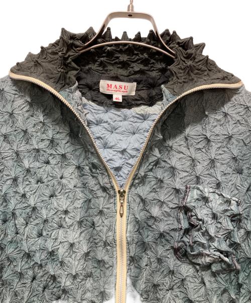 masu（エムエーエスユー）masu (エムエーエスユー) SPIKY FLIGHT JACKET グリーン サイズ:46の古着・服飾アイテム