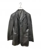 BURBERRY BLACK LABELバーバリーブラックレーベル）の古着「レザージャケット」｜ブラック