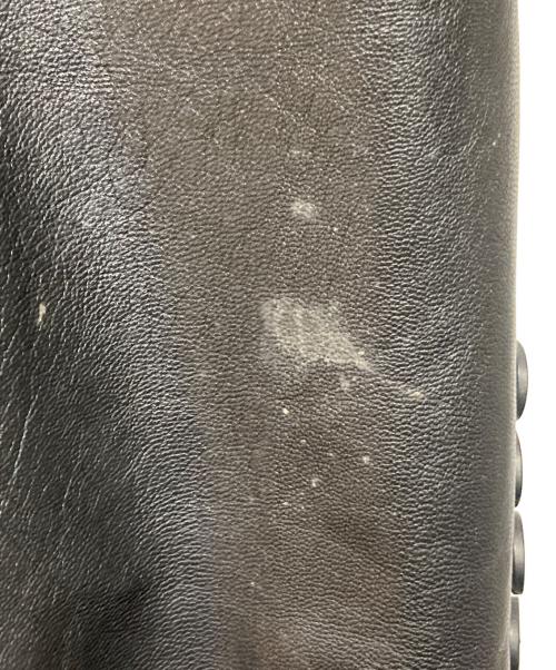 BURBERRY BLACK LABEL（バーバリーブラックレーベル）BURBERRY BLACK LABEL (バーバリーブラックレーベル) レザージャケット ブラック サイズ:Mの古着・服飾アイテム