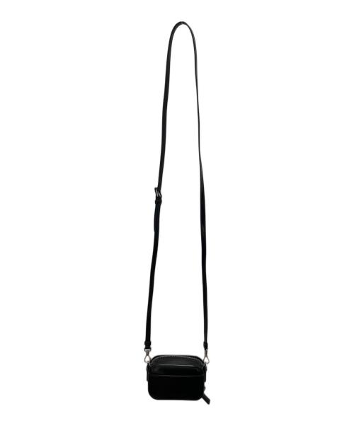 PRADA（プラダ）PRADA (プラダ) ブラッシュレザー ロゴバッグ ブラックの古着・服飾アイテム