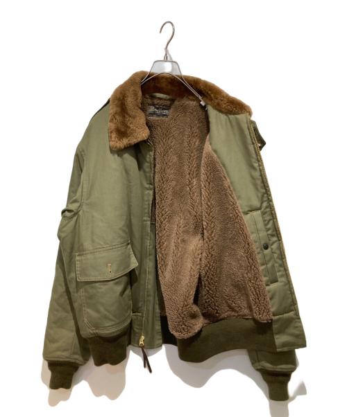 BUZZ RICKSON'S（バズリクソンズ）Buzz Rickson's (バズリクソンズ) B-10 ボア フライト ジャケット カーキ サイズ:44の古着・服飾アイテム