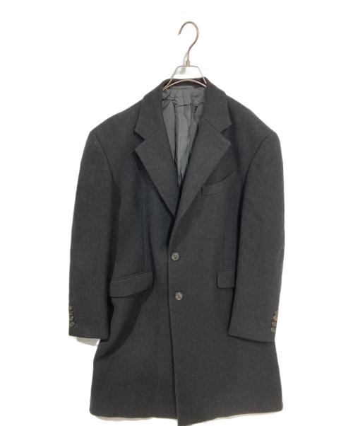 PRADA（プラダ）PRADA (プラダ) ウール チェスターフィールドコート ブラック サイズ:SIZE54の古着・服飾アイテム