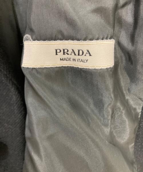PRADA（プラダ）PRADA (プラダ) ウール チェスターフィールドコート ブラック サイズ:SIZE54の古着・服飾アイテム