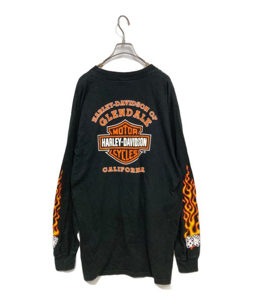 HARLEY-DAVIDSON（ハーレーダビッドソン）HARLEY-DAVIDSON (ハーレーダビッドソン) プリントTシャツ ブラック サイズ:XLの古着・服飾アイテム