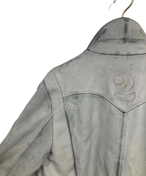 DIESEL（ディーゼル）DIESEL (ディーゼル) ライダースジャケット ブルー サイズ:Mの古着・服飾アイテム