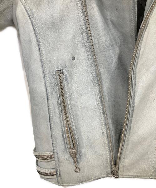 DIESEL（ディーゼル）DIESEL (ディーゼル) ライダースジャケット ブルー サイズ:Mの古着・服飾アイテム