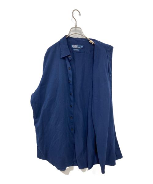 POLO RALPH LAUREN（ポロ・ラルフローレン）POLO RALPH LAUREN (ポロ・ラルフローレン) ポケットシャツ ネイビー サイズ:XLの古着・服飾アイテム