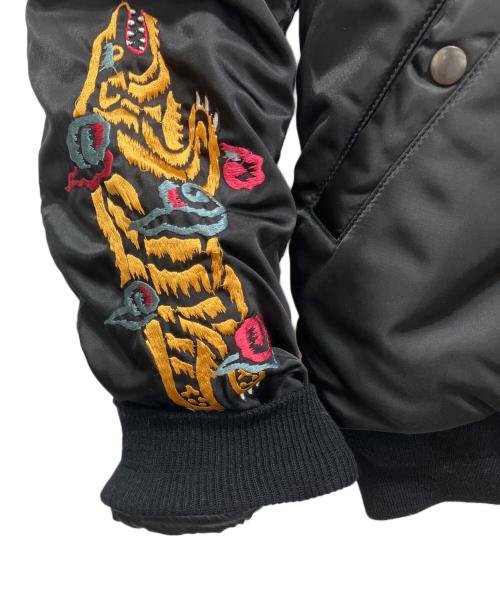 HUMAN MADE（ヒューマンメイド）HUMAN MADE (ヒューマンメイド) 刺繍N-2Bジャケット ブラック サイズ:Lの古着・服飾アイテム