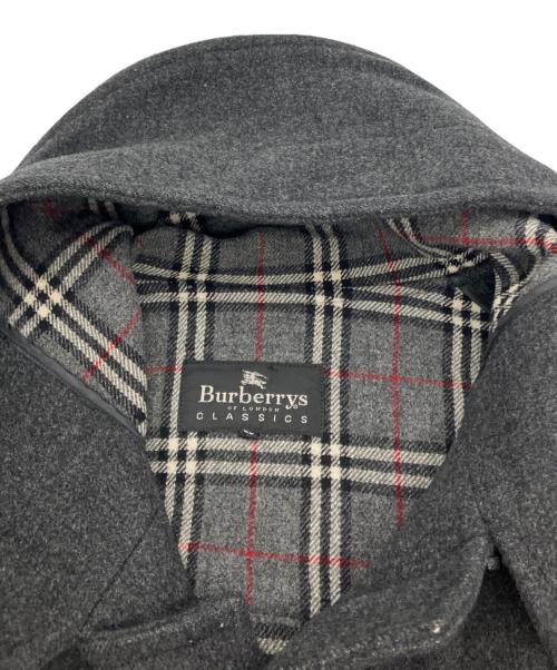 Burberry's（バーバリーズ）Burberry's (バーバリーズ) 裏ノヴァチェックダッフルコート ブラック サイズ:LLの古着・服飾アイテム
