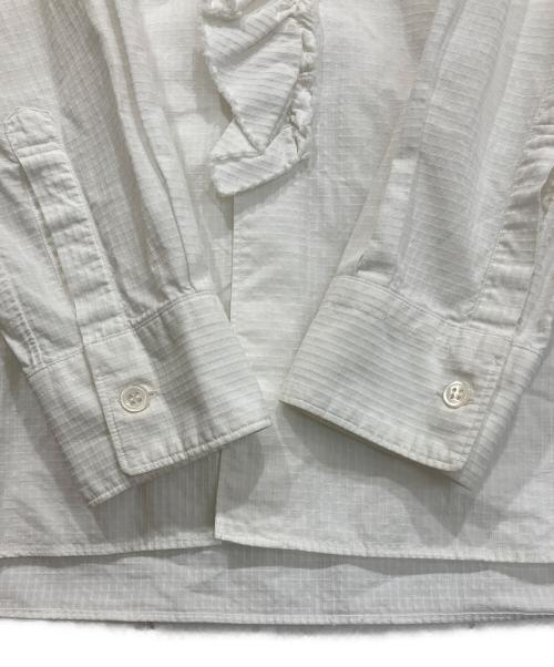 COMME des GARCONS SHIRT（コムデギャルソンシャツ）COMME des GARCONS SHIRT (コムデギャルソンシャツ) フリルシャツ ホワイト サイズ:Ｓの古着・服飾アイテム