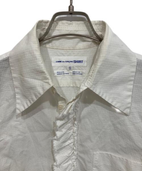COMME des GARCONS SHIRT（コムデギャルソンシャツ）COMME des GARCONS SHIRT (コムデギャルソンシャツ) フリルシャツ ホワイト サイズ:Ｓの古着・服飾アイテム