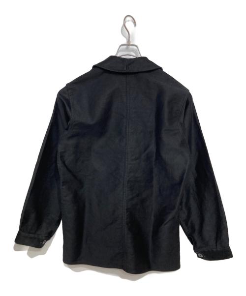 Maximum Villefranche（マキシマムヴィルフランシュ）MAXIMUM VILLEFRANCHE (マキシマムヴィルフランシュ) BLACK MOLESKIN French Work Jacket ブラック サイズ:46の古着・服飾アイテム