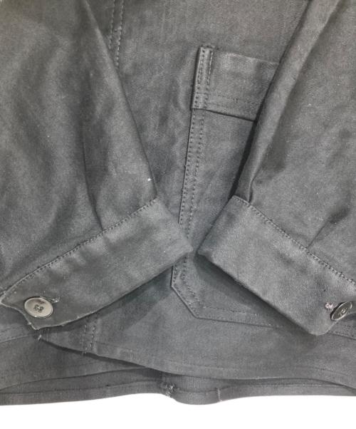Maximum Villefranche（マキシマムヴィルフランシュ）MAXIMUM VILLEFRANCHE (マキシマムヴィルフランシュ) BLACK MOLESKIN French Work Jacket ブラック サイズ:46の古着・服飾アイテム