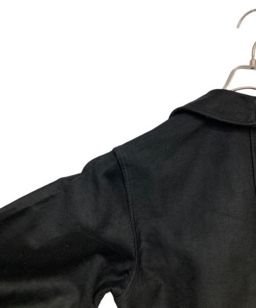 Maximum Villefranche（マキシマムヴィルフランシュ）MAXIMUM VILLEFRANCHE (マキシマムヴィルフランシュ) BLACK MOLESKIN French Work Jacket ブラック サイズ:46の古着・服飾アイテム