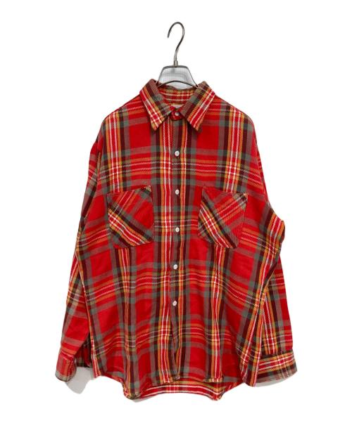 big mac（ビッグマック）BIG MAC (ビッグマック) チェックネルシャツ レッド サイズ:Mの古着・服飾アイテム
