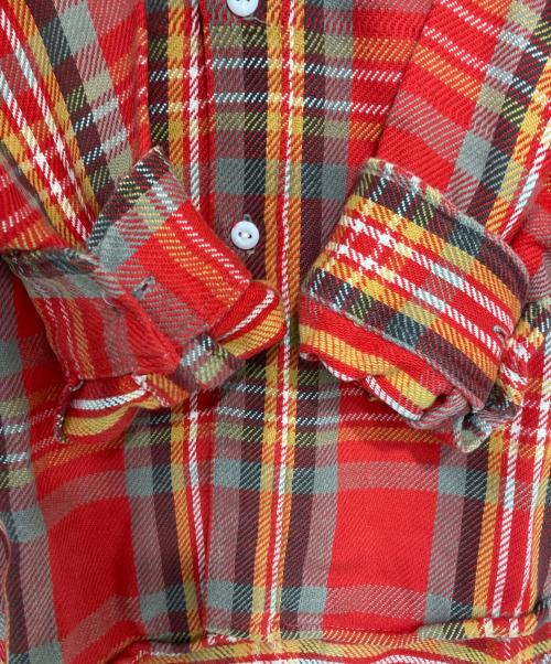 big mac（ビッグマック）BIG MAC (ビッグマック) チェックネルシャツ レッド サイズ:Mの古着・服飾アイテム
