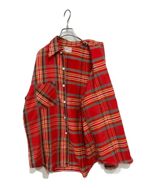 big mac（ビッグマック）BIG MAC (ビッグマック) チェックネルシャツ レッド サイズ:Mの古着・服飾アイテム