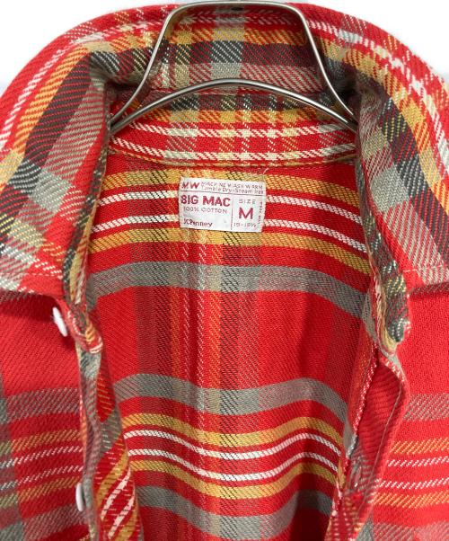 big mac（ビッグマック）BIG MAC (ビッグマック) チェックネルシャツ レッド サイズ:Mの古着・服飾アイテム