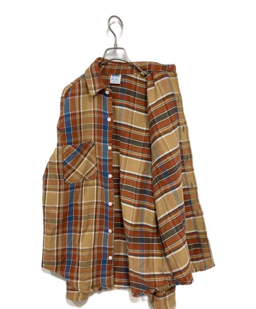 big mac（ビッグマック）BIG MAC (ビッグマック) チェックシャツ ブラウン サイズ:Mの古着・服飾アイテム