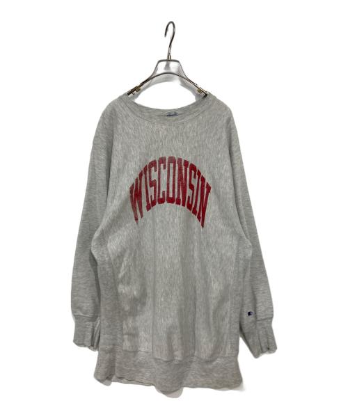 Champion REVERSE WEAVE（チャンピオン リバース ウィーブ）Champion REVERSE WEAVE (チャンピオン リバース ウィーブ) カレッジロゴスウェット グレー サイズ:XXLの古着・服飾アイテム