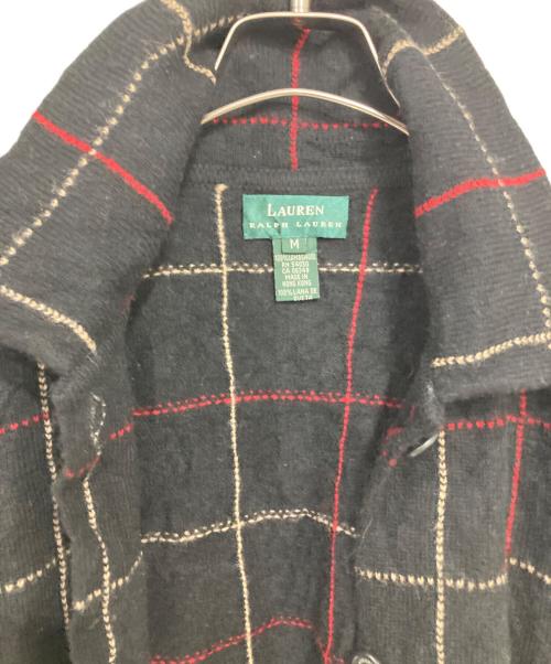 LAUREN RALPH LAUREN（ローレン ラルフ ローレン）LAUREN RALPH LAUREN (ローレン ラルフ ローレン) ニットジャケット ブラック サイズ:Mの古着・服飾アイテム