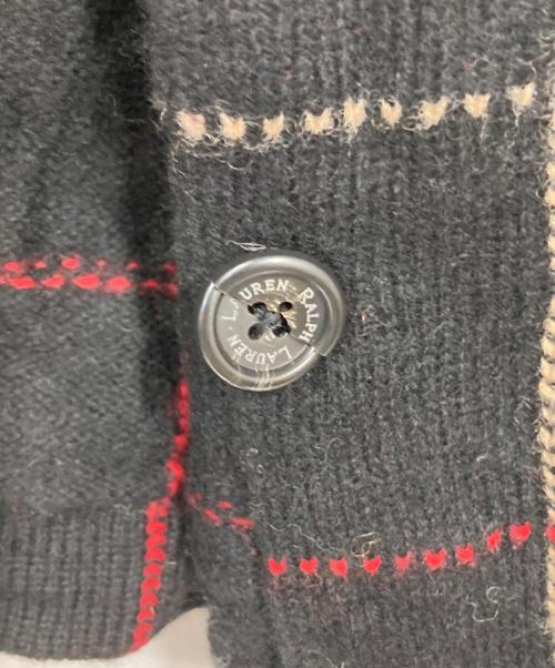 LAUREN RALPH LAUREN（ローレン ラルフ ローレン）LAUREN RALPH LAUREN (ローレン ラルフ ローレン) ニットジャケット ブラック サイズ:Mの古着・服飾アイテム