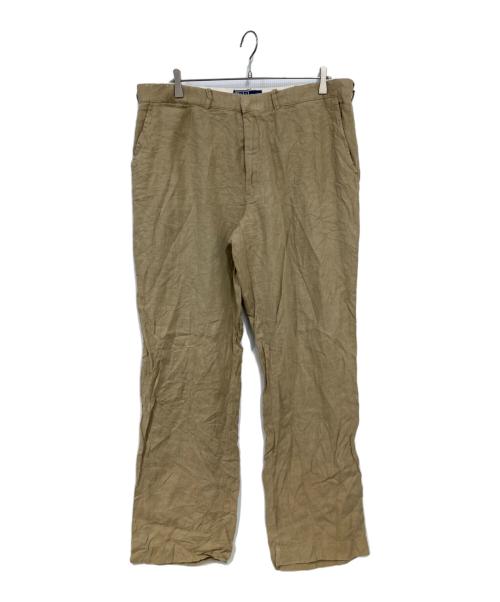 POLO RALPH LAUREN（ポロ・ラルフローレン）POLO RALPH LAUREN (ポロ・ラルフローレン) リネンパンツ ベージュ サイズ:38の古着・服飾アイテム
