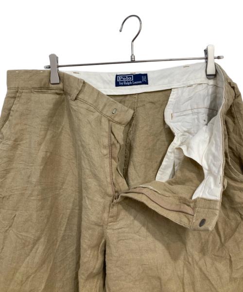 POLO RALPH LAUREN（ポロ・ラルフローレン）POLO RALPH LAUREN (ポロ・ラルフローレン) リネンパンツ ベージュ サイズ:38の古着・服飾アイテム