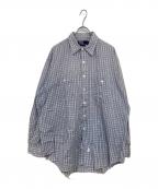 POLO RALPH LAURENポロ・ラルフローレン）の古着「チェックシャツ」｜ブルー